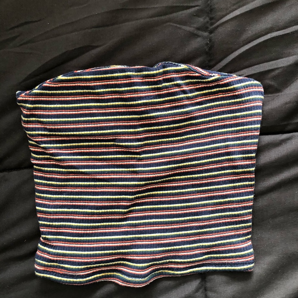 Striped tube top